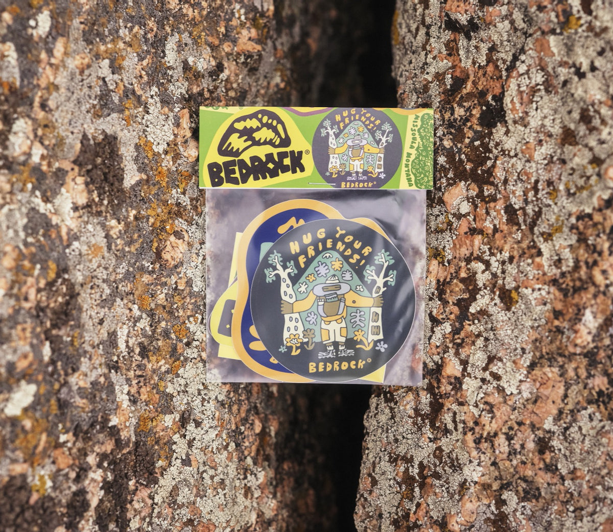 Bedrock die cut sticker pack