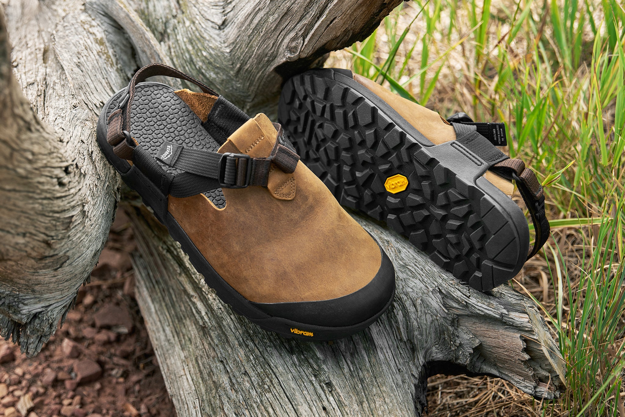 Rockhound Nubuck Leather Adjustable Flip Flop - Bedrock Sandals