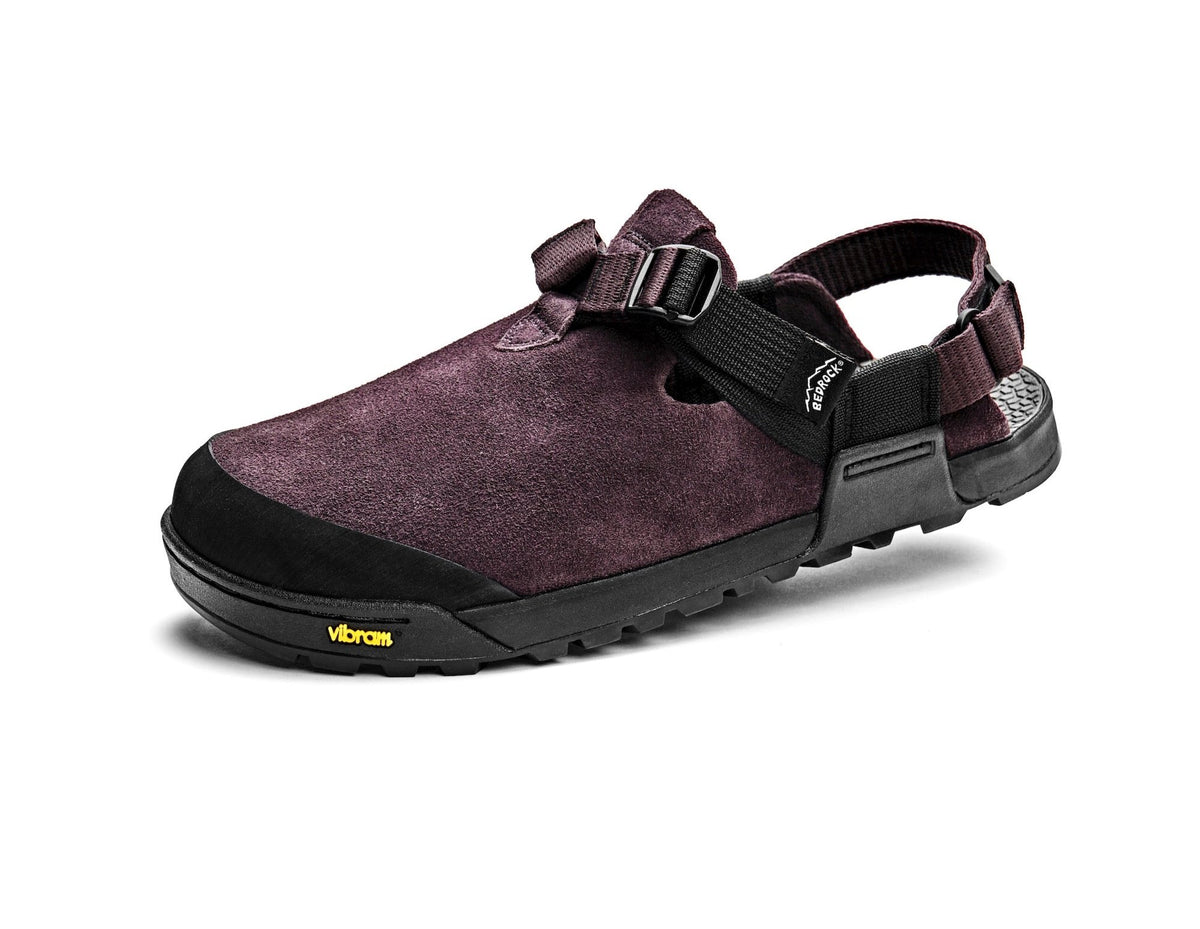 Mountain Clog - Leather Suede (Deep Plum)