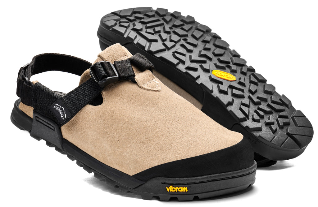 【BEDROCK Mountain】Clog Suede Leather 美品 Mountain Clog - Leather Suede (Clay) - Bedrock Sandals