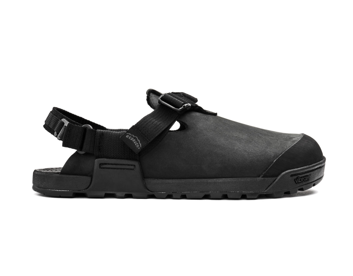 Mountain Clog - Nubuck Leather (Obsidian Dark Gray)