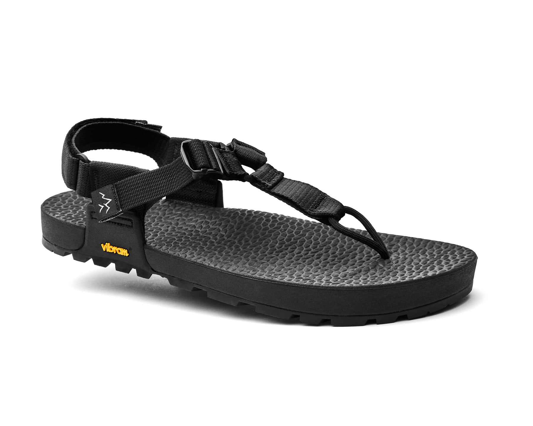 Secondary lateral view of Lateral view of black strapped Cairn Evo C Sandal