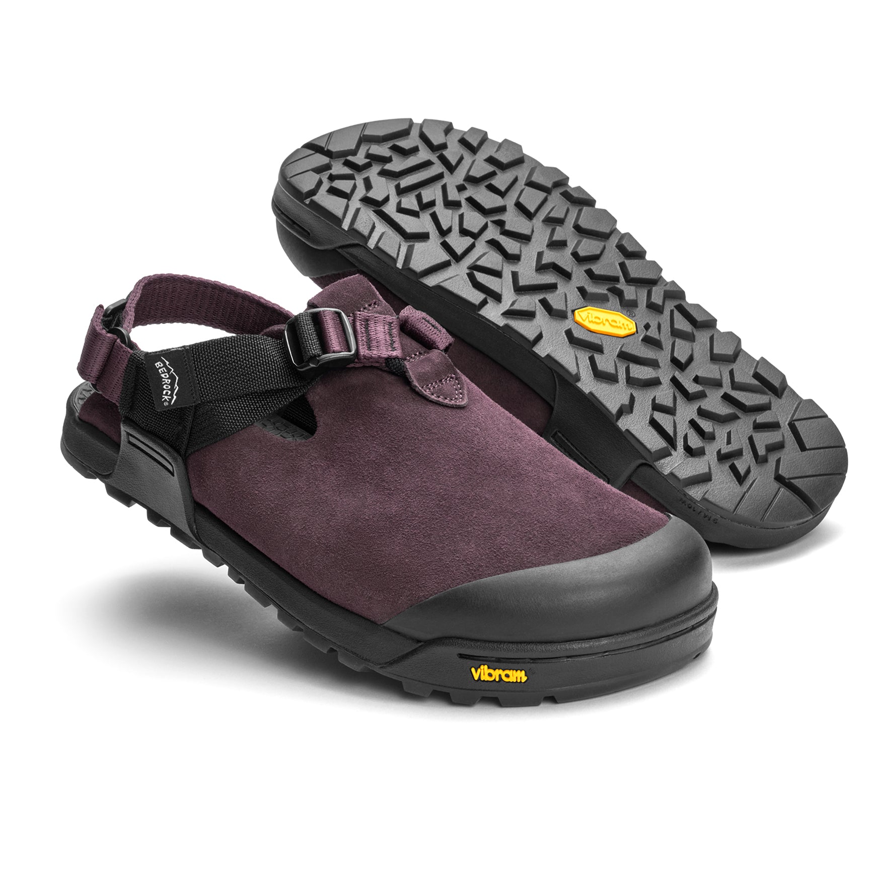 Mountain Clog - Leather Suede (Deep Plum)