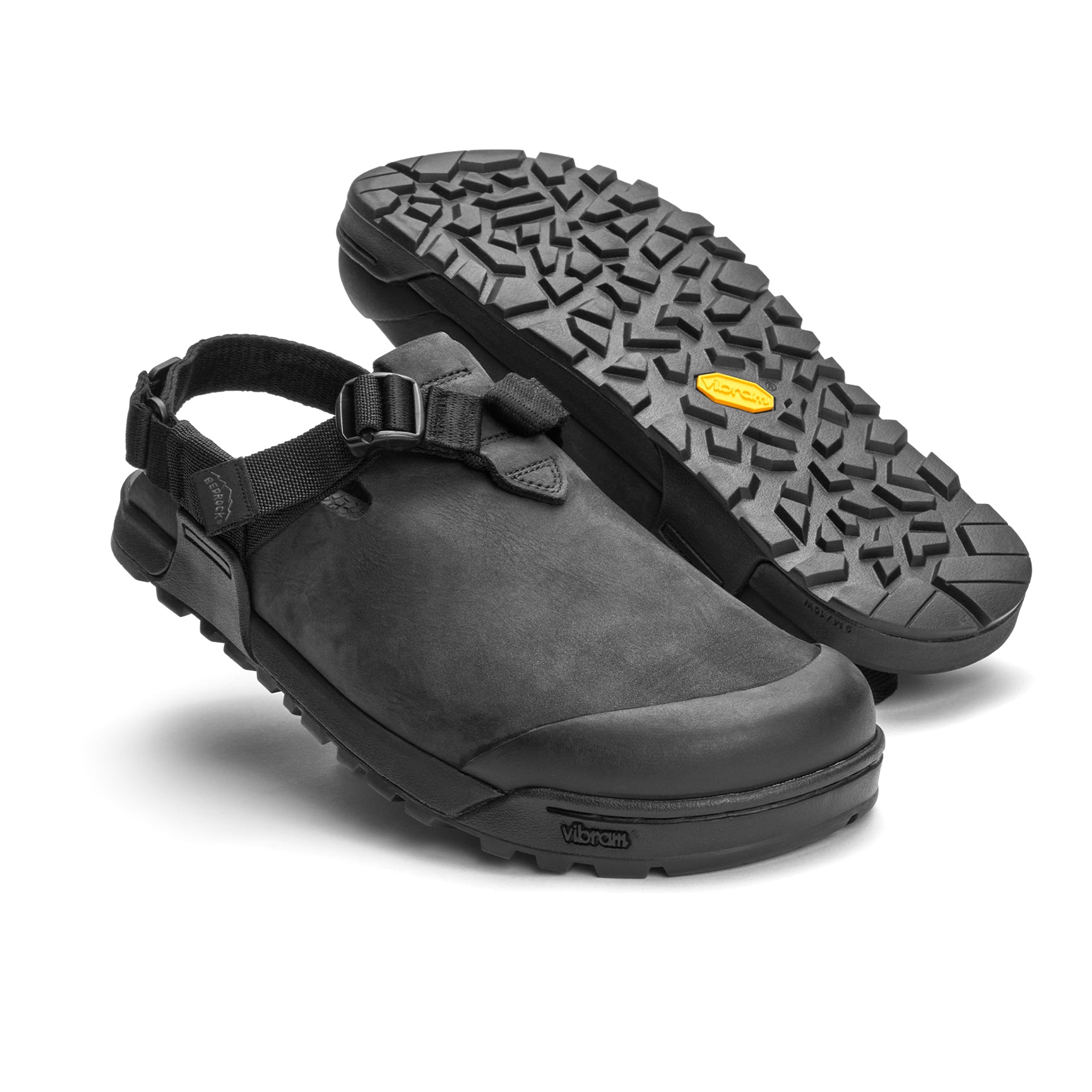 Mountain Clog - Nubuck Leather (Obsidian Dark Gray)