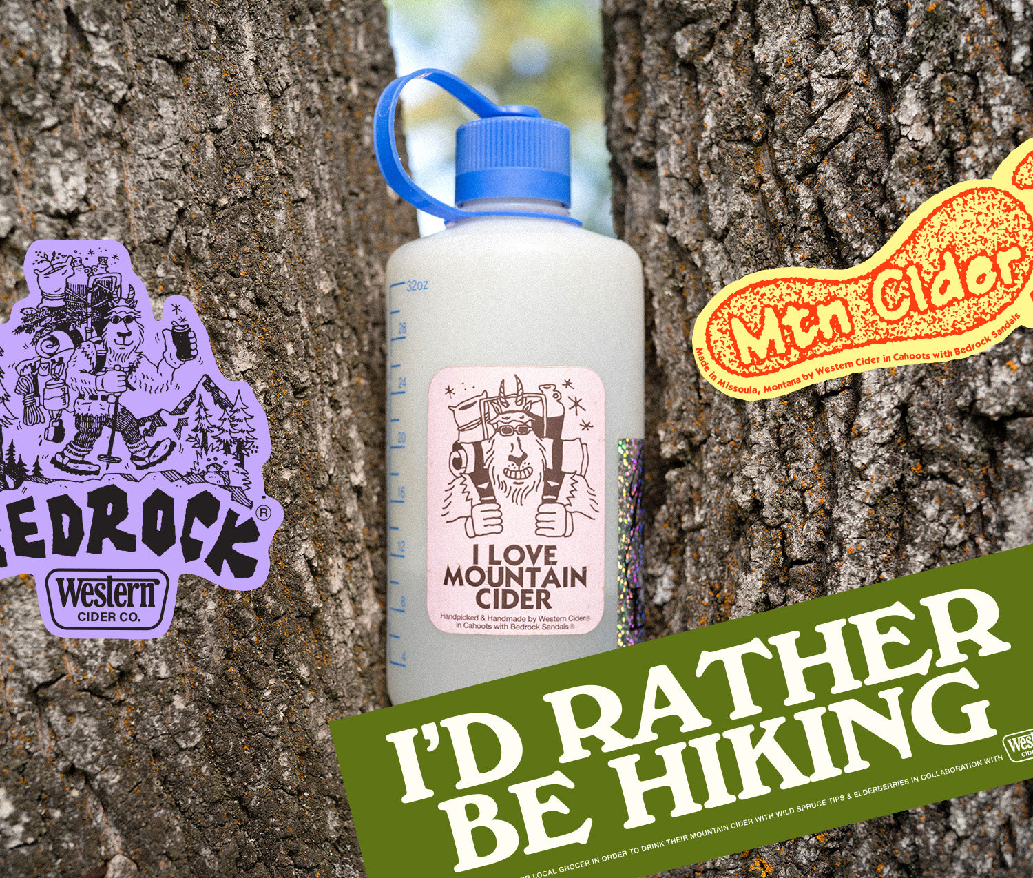 Bedrock Mountain Cider Sticker Pack