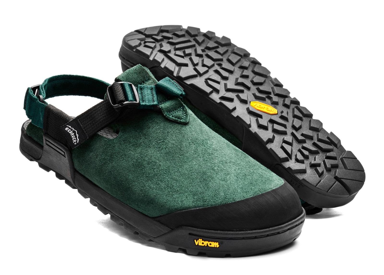Mountain Clog Leather Suede Cascade Green