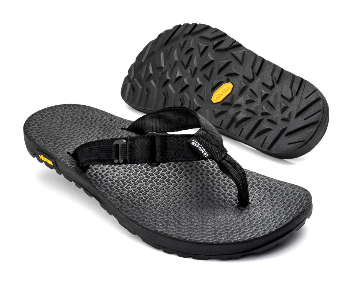 Black Rockhound flip flop main view