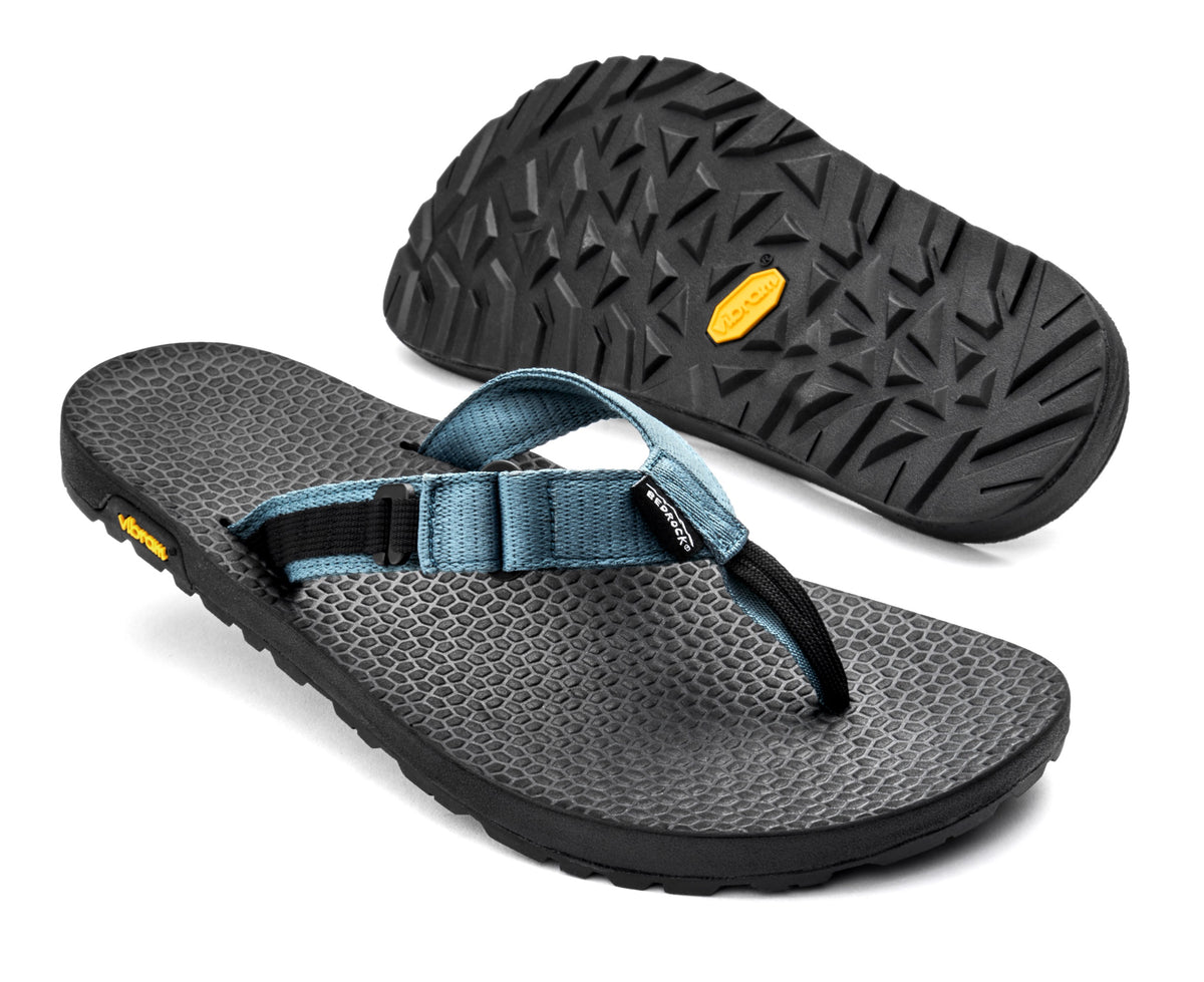 Slate blue Rockhound flip flop main view