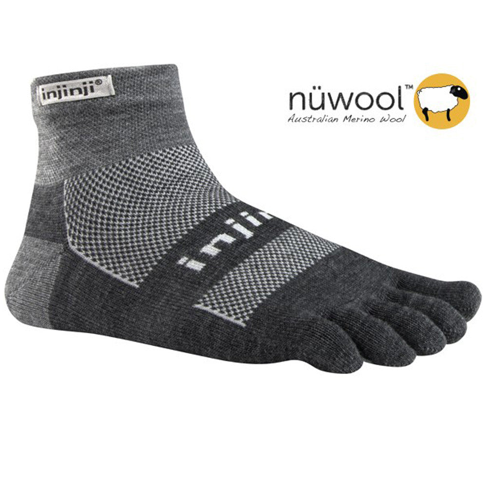 Injinji Wool Socks Charcoal